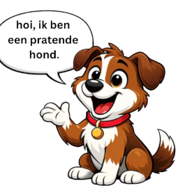 pratende hond